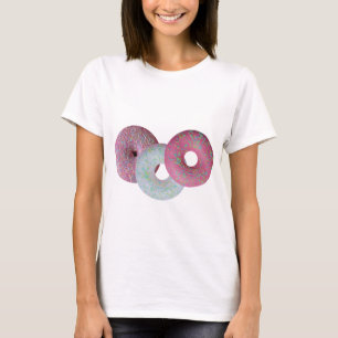 Camiseta Rosquinhas brancas e rosa