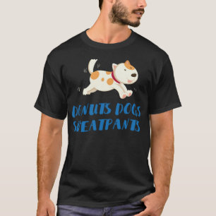 Camiseta rosquinhas cachorros suando meninos camioneta de a