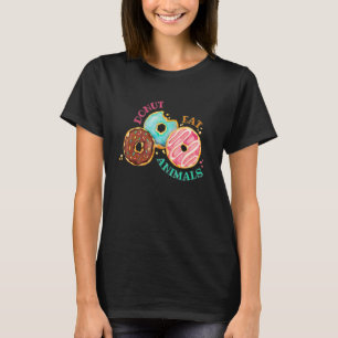 Camiseta Rosquinhas comem animais Eu vego bem-estar animal