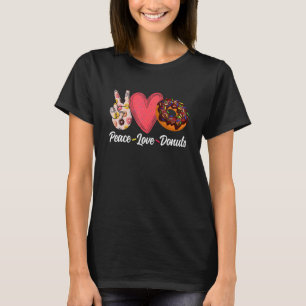 Camiseta Rosquinhas de Amor pela Paz Meninos Mulheres Menin