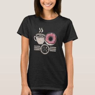 Camiseta Rosquinhas De Café Gym Retro Arranque De Peso