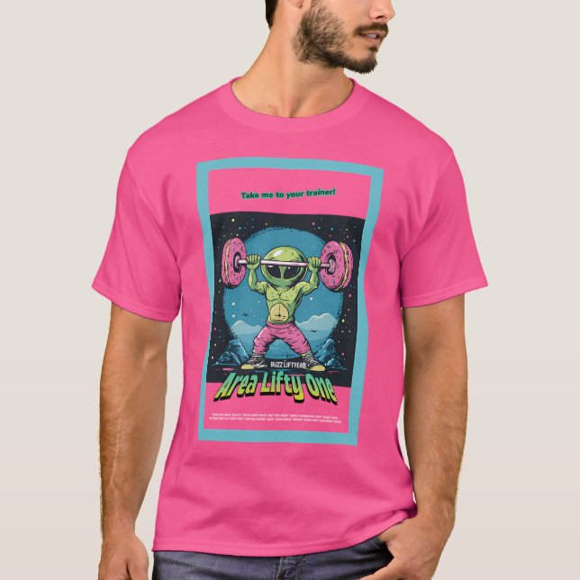 Camiseta Rosquinhas de elevação de peso de área 1 (Frente)