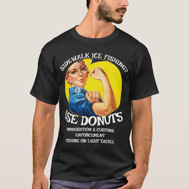 Camiseta Rosquinhas DE EXECUÇÃO ADUANEIRA DE IMIGRAÇÃO DE P (Frente)