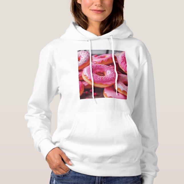 Camiseta Rosquinhas de morango rosa (Frente)