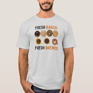 Camiseta Rosquinhas e café frescos cozidos