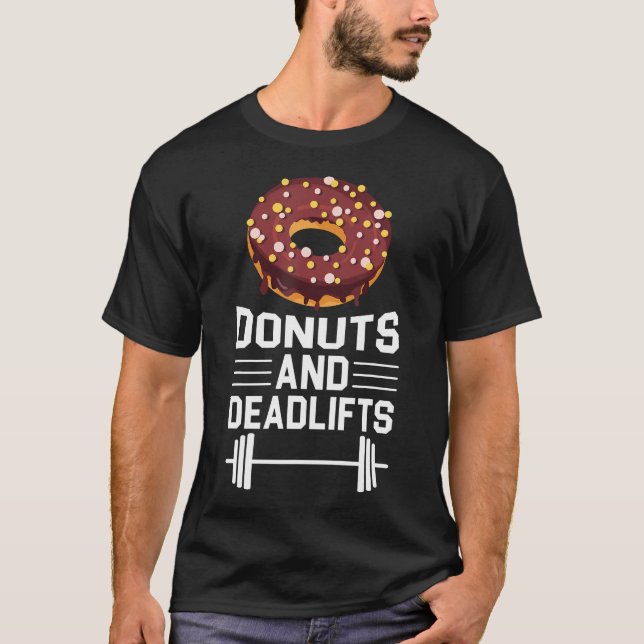 Camiseta Rosquinhas E  De Elevação De Peso Ajustado (Frente)