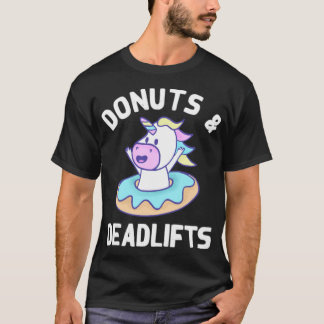 Camiseta Rosquinhas E Desenhos Unicórnio Elevação De Peso