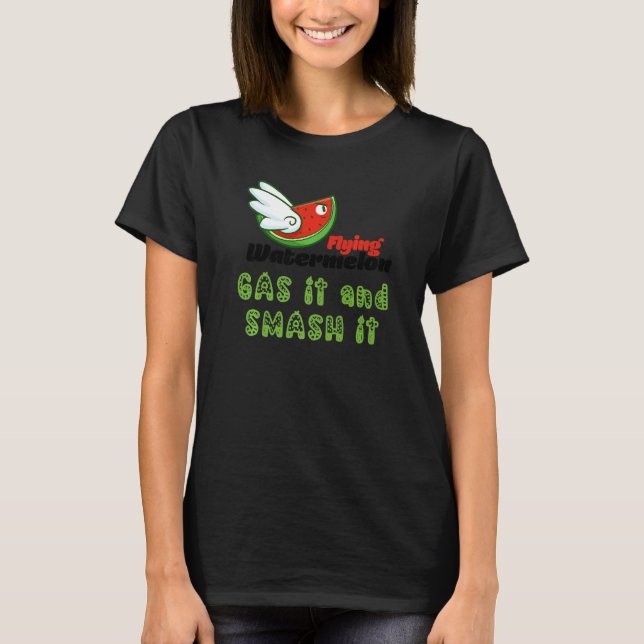 CAMISETA ROSS FLYING WATERMELON GAS IT AND SMASH IT (Frente)