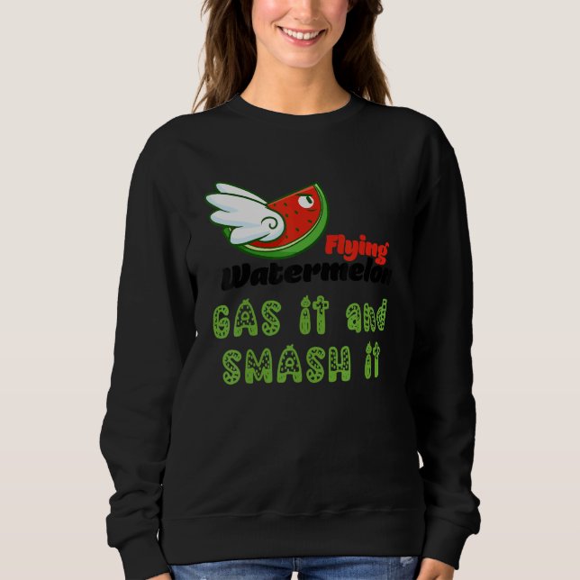 CAMISETA ROSS FLYING WATERMELON GAS IT AND SMASH IT (Frente)