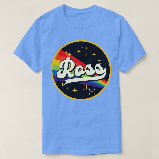 Camiseta Ross Rainbow In Space Vintage Style (Frente do Design)