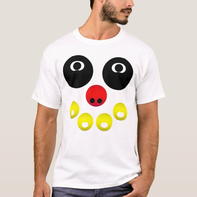 Camiseta Rosto Abstrato Resplandecente (Frente)