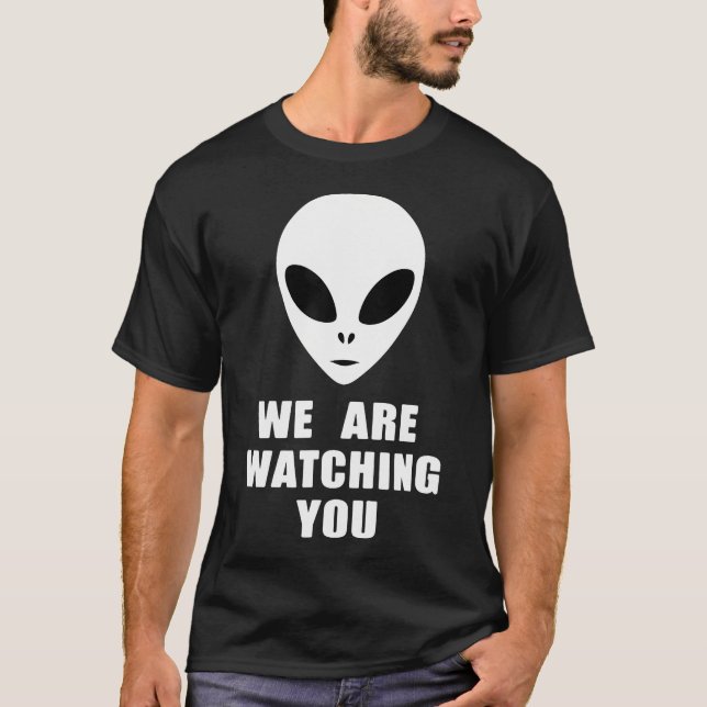 Camiseta Rosto Alien - Estamos Observando Você - Dito Diver (Frente)