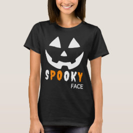 Camiseta rosto assustador de halloween