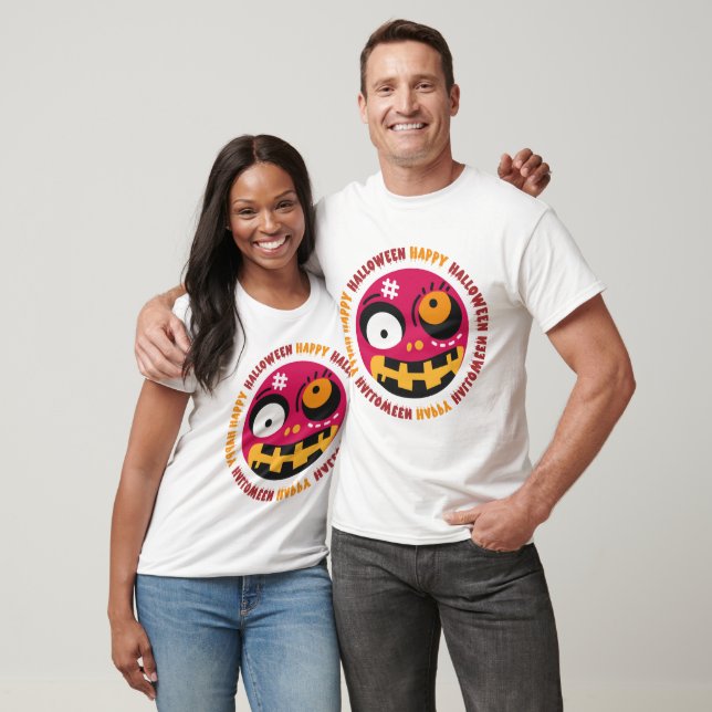 Camiseta Rosto Assustador do Halloween (Unissex)