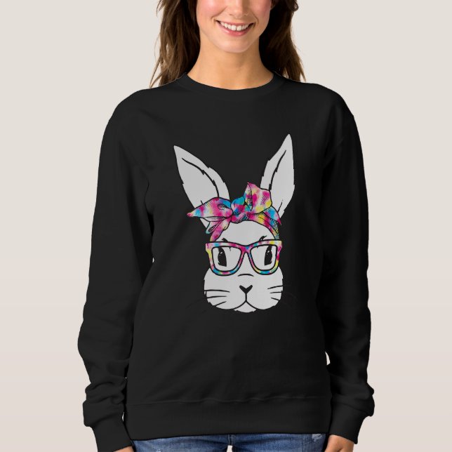 Camiseta Rosto Coelhinho Com Óculos De Sol Dia De Páscoa Pa (Frente)