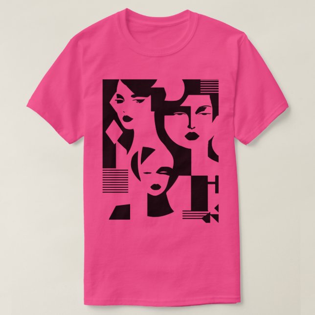 Camiseta rosto das mulheres (Frente do Design)