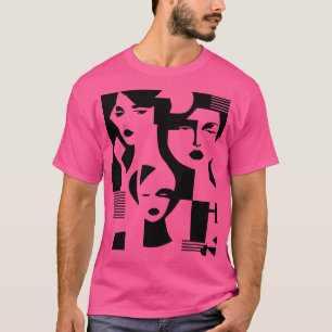 Camiseta rosto das mulheres