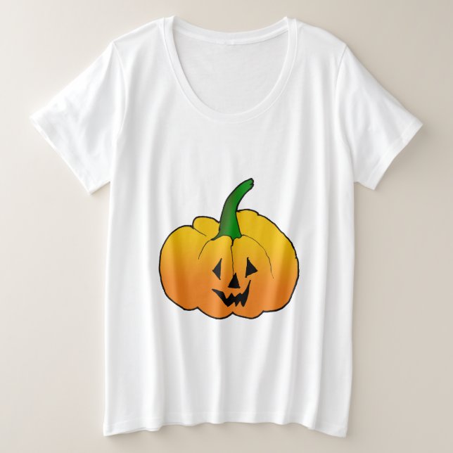 Camiseta Rosto de Abóbora  (Frente do Design)
