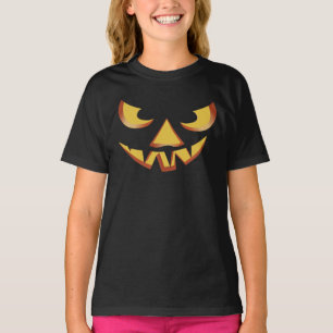 Camiseta Rosto de Abóbora 3 para o Halloween
