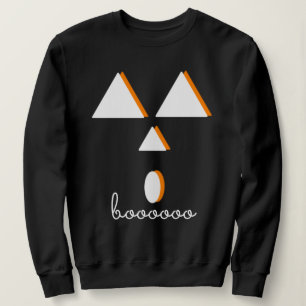 Camiseta Rosto de Abóbora de Halloween Geométrico