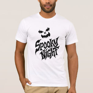 Camiseta Rosto de abóbora noite assustadora