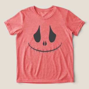 Camiseta Rosto de Abóbora Talhada Sorridente