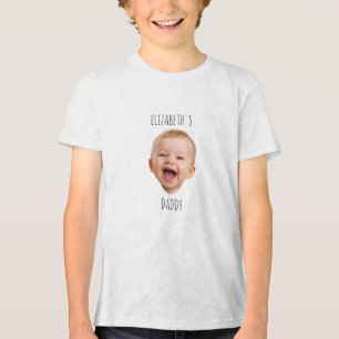 Camiseta Rosto de Bebê Personalizado Foto de Bebê Rindo