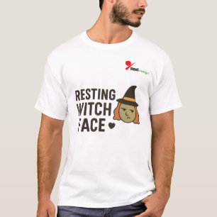 Camiseta Rosto de Bruxa Relaxada
