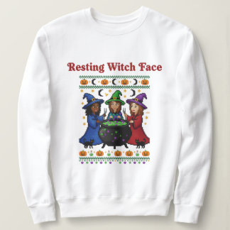 Camiseta Rosto de Bruxa Relaxada
