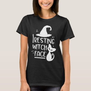 Camiseta Rosto de Bruxa Relaxada Chapéu de Bruxa de Hallow
