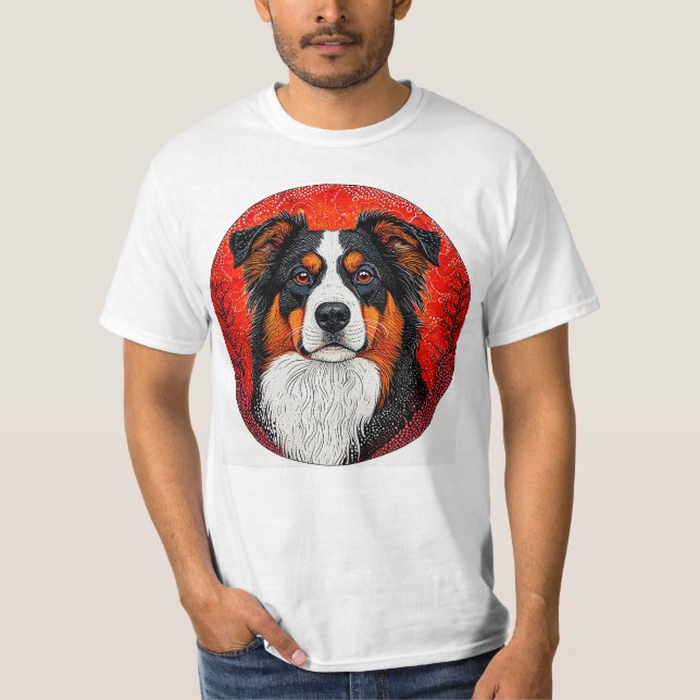 Camiseta Rosto de cachorro fofo (Frente)