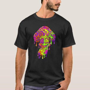 Camiseta Rosto de Cogumelo Derretido Trippy