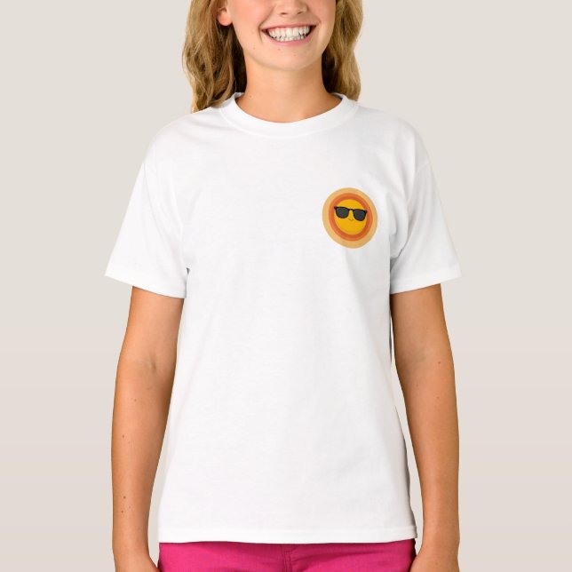Camiseta Rosto de Crianças com Sol Brilhante (Frente)