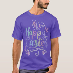 Camiseta Rosto De felz pascoa Para Mulheres Meninas Criança