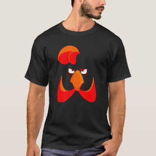Camiseta Rosto de Frango Fofinho Traje de Halloween Engraça