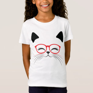 Camiseta Rosto de Gato Bonito