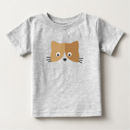 Camiseta Rosto de Gato Bonito