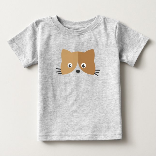 Camiseta Rosto de Gato Bonito (Frente)