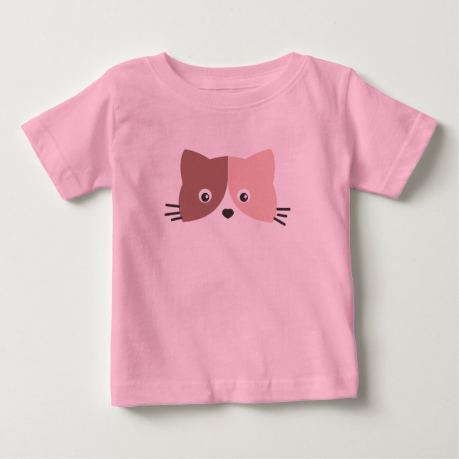 Camiseta Rosto de Gato Bonito (Frente)