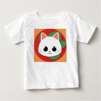 🐱 Rosto de Gato de Desenho Animado Colorido Fofo 