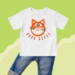 Camiseta Rosto de gato engraçado