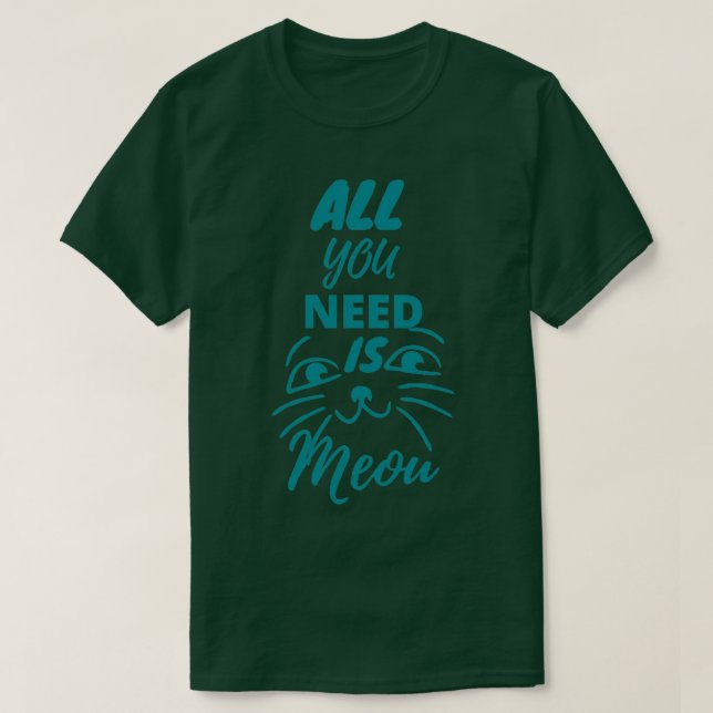 Camiseta rosto de gatos bonitos (Frente do Design)