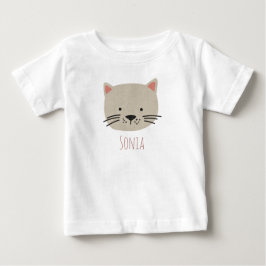 Camiseta Rosto de Gatos Brancos