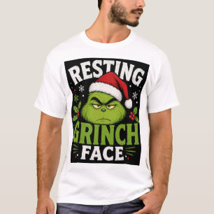 Camiseta Rosto de Grinch Desanimado
