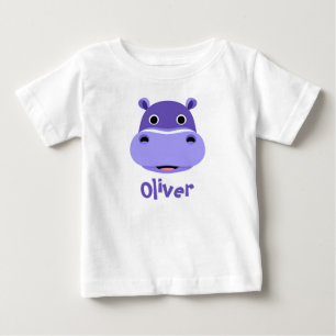 Camiseta Rosto de Hipopótamo Feliz