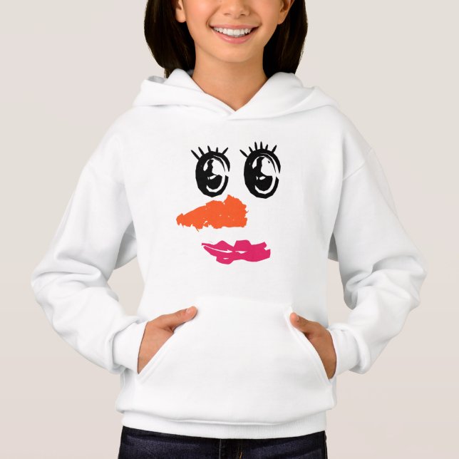 Camiseta Rosto de Homem de Neve - Presente Familiar Corresp (Frente)