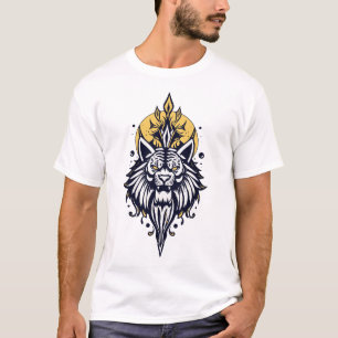 Camiseta rosto de leão