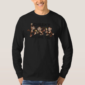 Camiseta Rosto de Macaco Atrapalhado Fofo Animal Selvage