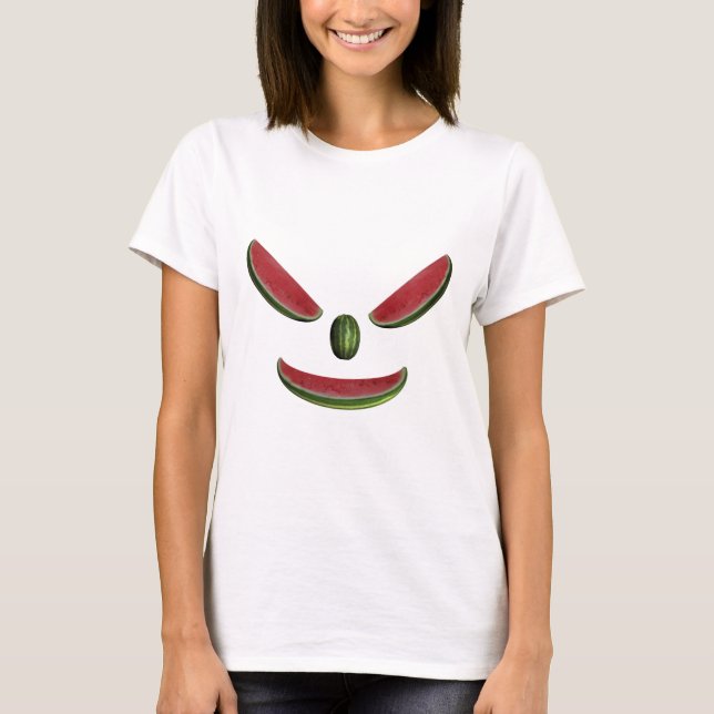 Camiseta Rosto de Melancia Sorridente (Frente)