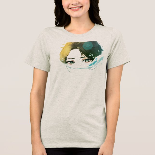 Camiseta rosto de mulheres abstratas (Frente)